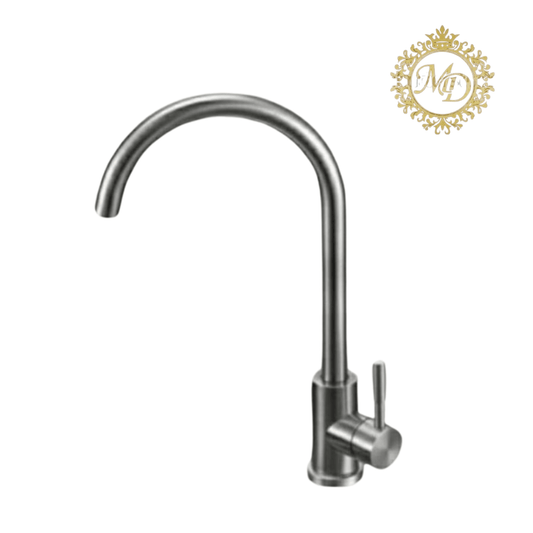 Atom Swivel Kitchen Brass tap, Polished - Majestic Decor